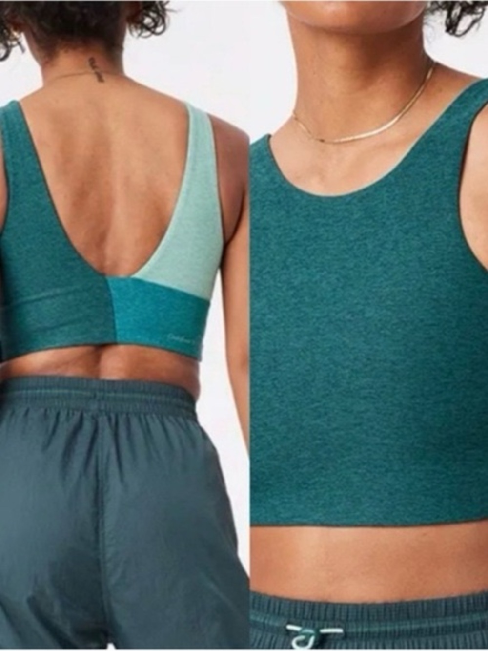 Outdoor Voices Green Sports Bra/Top